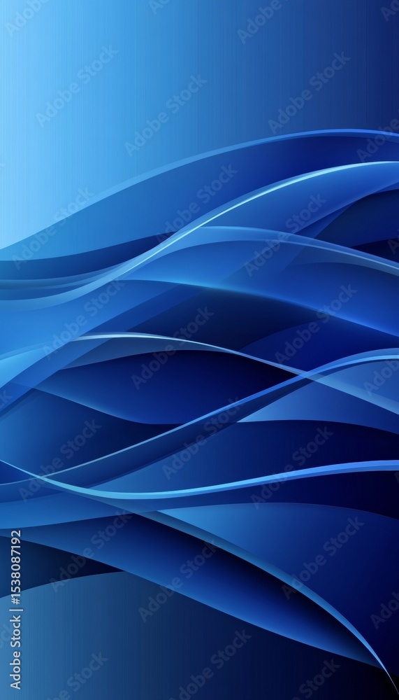 Fototapeta premium Dynamic Abstract Background with Dark Blue Lines and Geometric Patterns for Modern Art Presentations