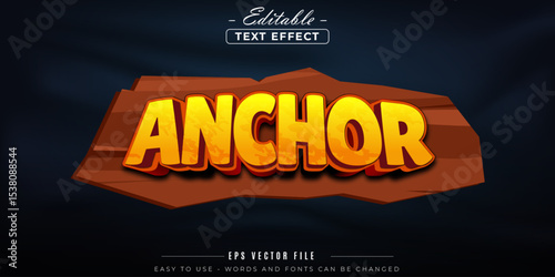 Anchor text, editable text effects.