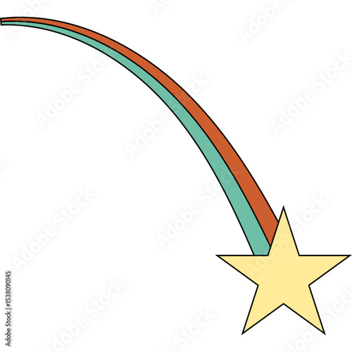 Retro Shooting Star