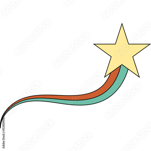 Retro Shooting Star