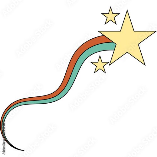 Retro Shooting Star