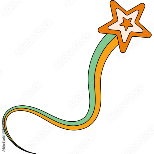 Retro Shooting Star