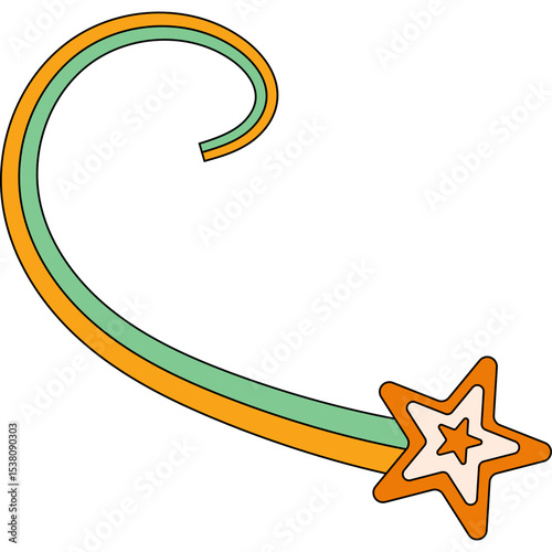 Retro Shooting Star