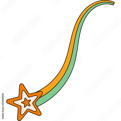 Retro Shooting Star