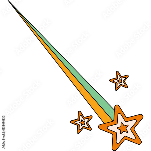 Retro Shooting Star