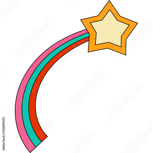 Retro Shooting Star