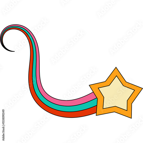 Retro Shooting Star