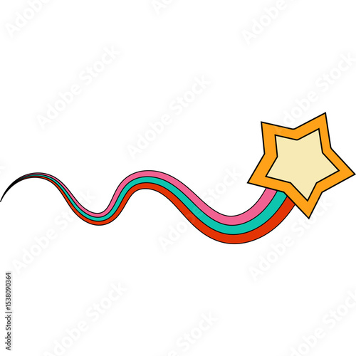 Retro Shooting Star
