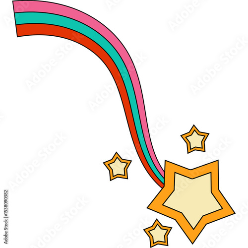 Retro Shooting Star