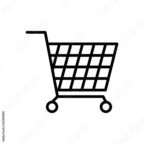 Shopping Cart Trolley Icon Vector Design