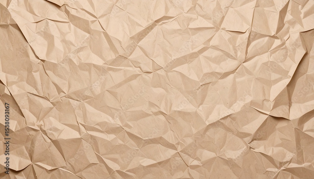 Obraz premium crumpled brown paper