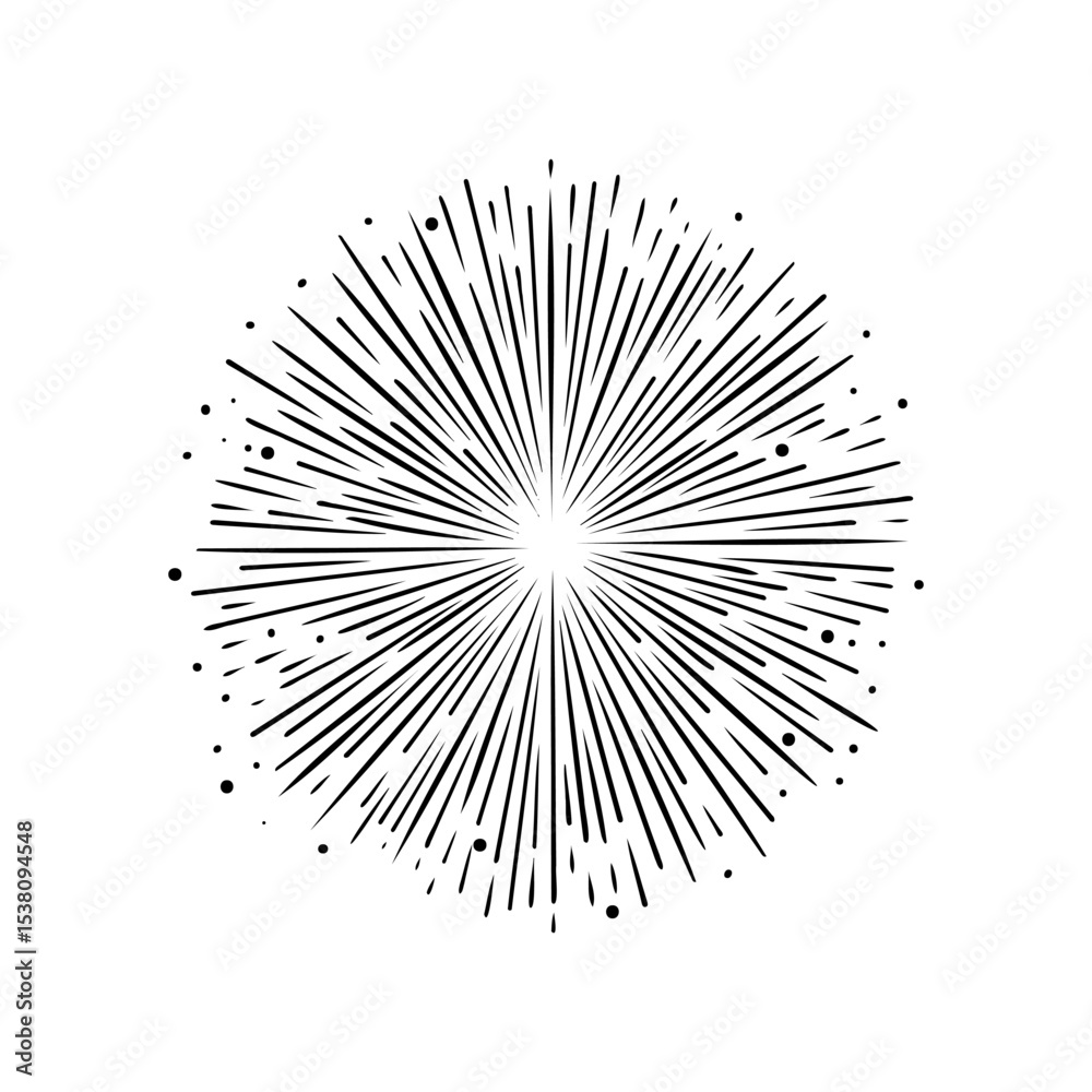 Obraz premium Illustration of festive fireworks for celebration design purposes