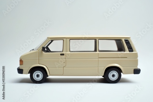 Atoy van with a white background