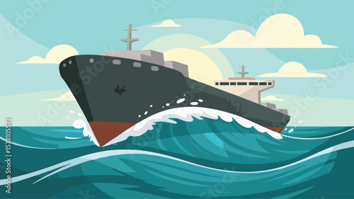 cruise ship in the sea
