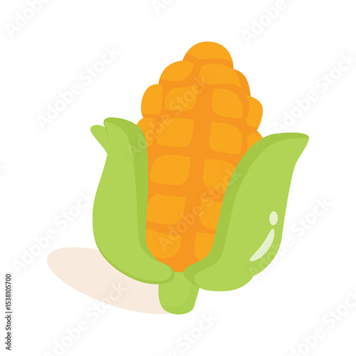 A 2d icon showing golden corn on cob