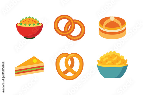 Fun Fast Food Icon Pack in Vector Style Seven