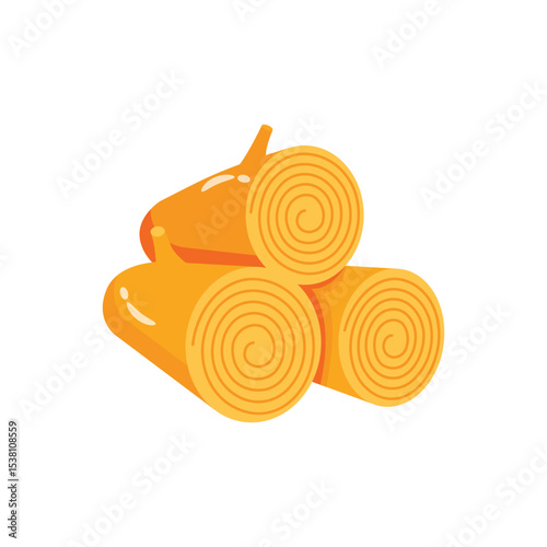 A 2d icon showing stacked firewood wood logs