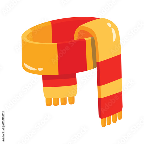 A visually appealing 2d icon of woolen scarf