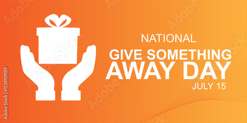  National Give Something Away Day Banner with Gift in Hands