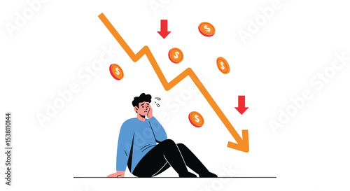 Economic Recession and Financial Crisis Causing Stress and Disappointment in Investment Strategies