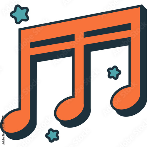 Retro Musical Note