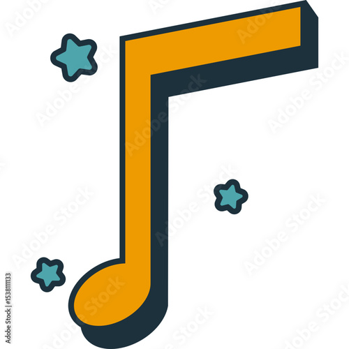 Retro Musical Note