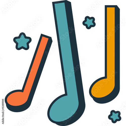 Retro Musical Note