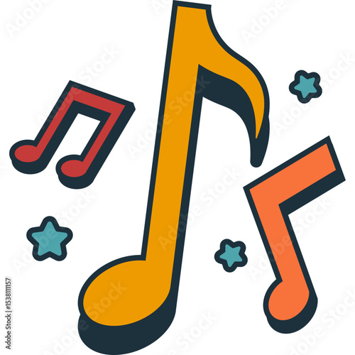 Retro Musical Note