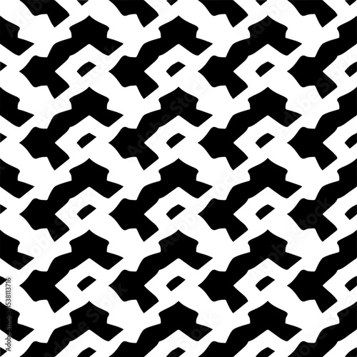Vector monochrome seamless pattern. Abstract texture for fabric print, card, table cloth, furniture, banner, cover, invitation, decoration, wrapping.seamless repeating pattern.Black and white color.