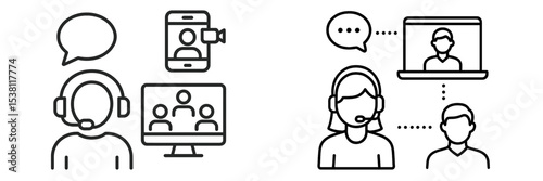 Communication tools used by remote teams during video calls and online meetings facilitate collaboration in modern workplaces
