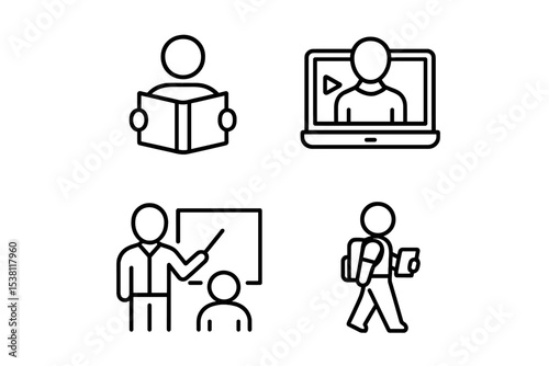 Educational activities in a modern learning environment with diverse teaching methods showcased