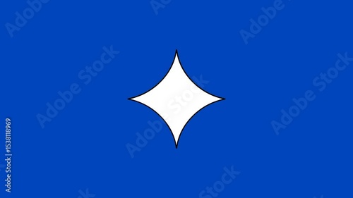 Vibrant Blue Background with a White Diamond Shape Perfect for Presentations and Designs