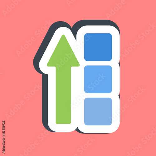 Sticker block height. Crypto currency elements.