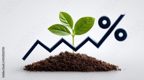 Business Growth and Rising Profit Margins ? ? ? Visualizing Financial Success with Increasing Percentage Rates. Boosting revenue and enhancing profitability a data driven approach