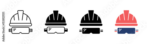 Helmet icon sheet multiple style collection