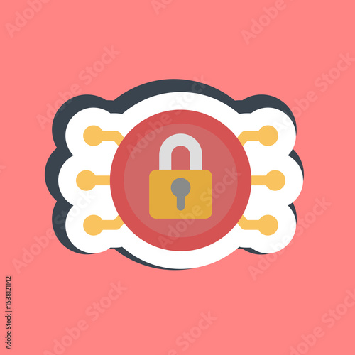 Sticker encryption. Crypto currency elements.