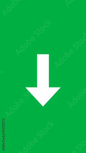 Green Screen Arrow Animation Download Button Pointer Motion Graphics