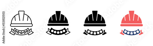 Labour Day icon sheet multiple style collection