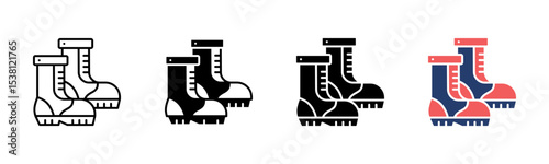 Boots icon sheet multiple style collection