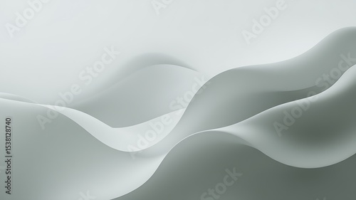 Abstract gray wave background design elegant minimalist smooth curves