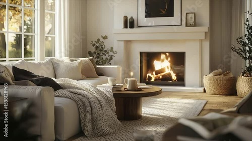 Cozy living room with fireplace (1)