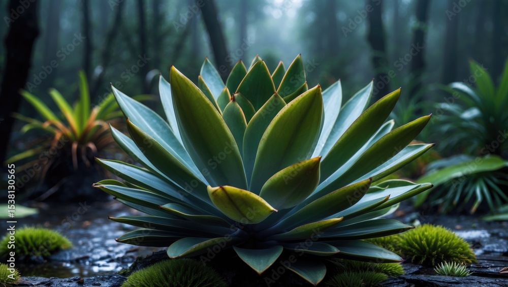 Fototapeta premium Alcantarea imperialis is a bromeliad species in the Alcantarea genus.