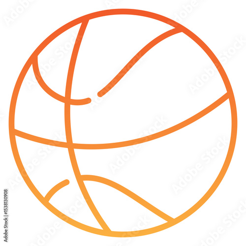 Basketball gradient icon