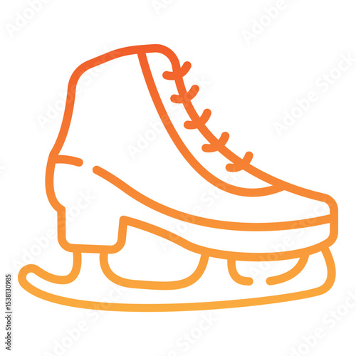 Ice Skate gradient icon
