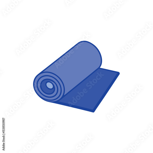 Blueprint Roll Vector Illustration for Architect Plan and Construction Document