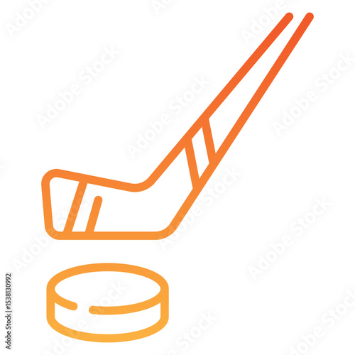 Hockey gradient icon