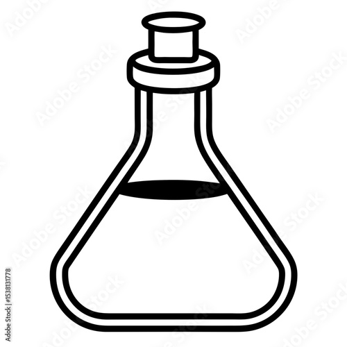 Lab Flask Icon Vector Set
