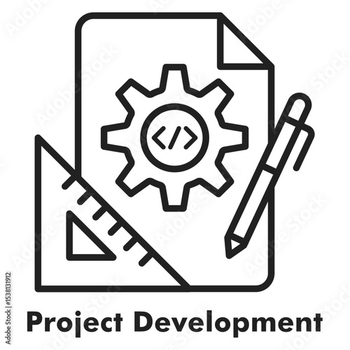 Project Development Outline Icon