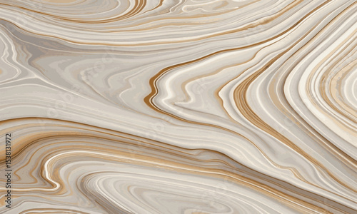 Elegant Veins cream beige marble pattern flowing streaks of grey, muted gold white black, creating a smooth texture vector background wallpaper