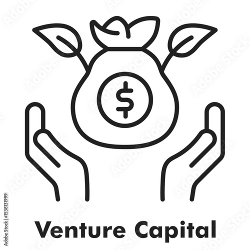 Venture Capital Outline Icon